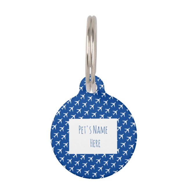 Vliegtuigvliegtuig piloot huisdierpenning (Voorkant)