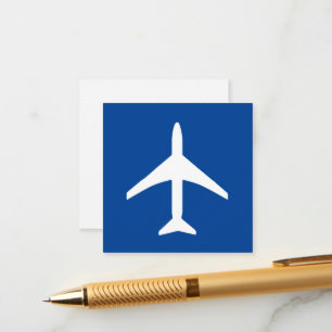 Vliegtuigvliegtuig piloot informatiekaartje