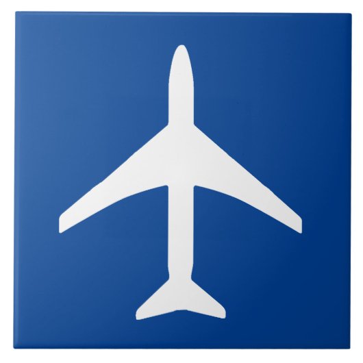 Vliegtuigvliegtuig piloot tegeltje (Voorkant)