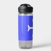 Vliegtuigvliegtuig piloot vliegend luchtruim waterfles (Voorkant)