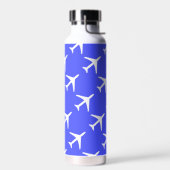 Vliegtuigvliegtuig piloot vliegend luchtruim waterfles (Links)