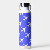 Vliegtuigvliegtuig piloot vliegend luchtruim waterfles (Voorkant)