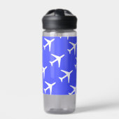 Vliegtuigvliegtuig piloot vliegend luchtruim waterfles (Voorkant)