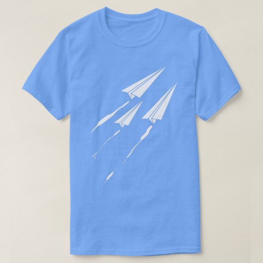 Vliegtuigvliegtuig voor kinderen en origami t-shirt (Design voorkant)