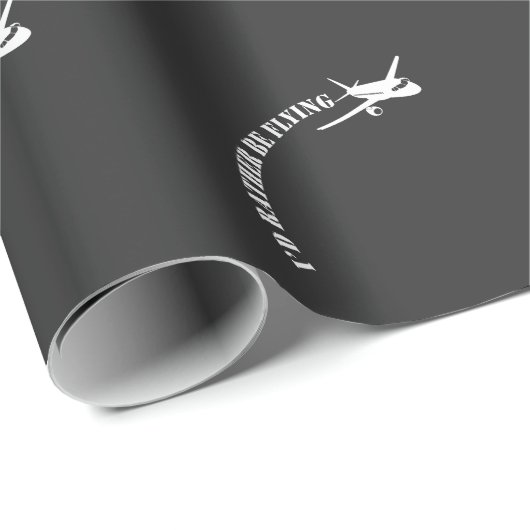 Vliegtuigvliegtuigexploitant vliegend vliegtuig cadeaupapier (Rol Hoek)