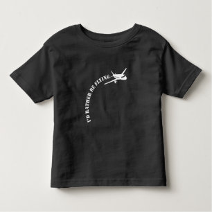 Vliegtuigvliegtuigexploitant vliegend vliegtuig kinder shirts