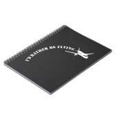 Vliegtuigvliegtuigexploitant vliegend vliegtuig notitieboek (Linkerzijde)