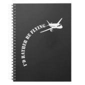 Vliegtuigvliegtuigexploitant vliegend vliegtuig notitieboek (Voorkant)