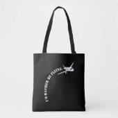 Vliegtuigvliegtuigexploitant vliegend vliegtuig tote bag (Voorkant)