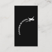 Vliegtuigvliegtuigexploitant vliegend vliegtuig visitekaartje (Voorkant)