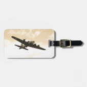 Vliegtuigvlucht Bagagelabel (Voorkant horizontaal)