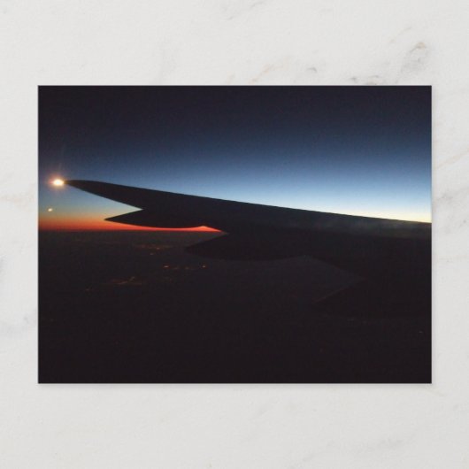 Vliegtuigvlucht Briefkaart (Voorkant)