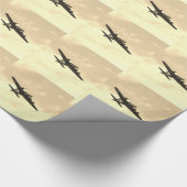 Vliegtuigvlucht Cadeaupapier (Hoek)