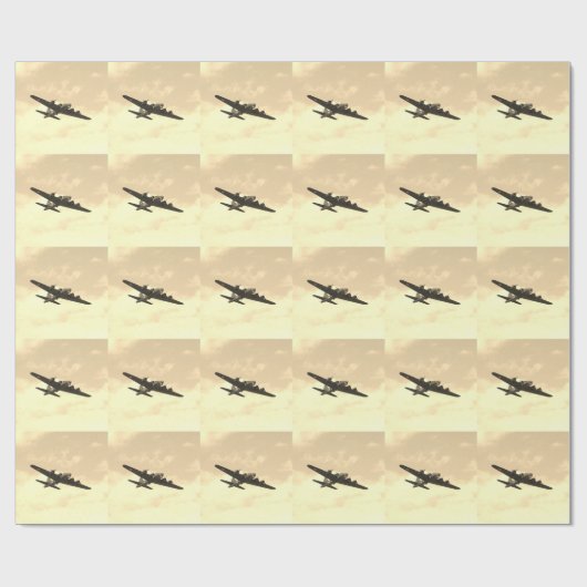 Vliegtuigvlucht Cadeaupapier (Vlak)