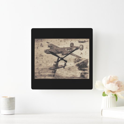 vliegtuigwandklok vierkante klok (Huis)