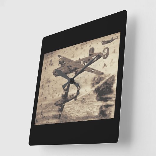 vliegtuigwandklok vierkante klok (Hoek)