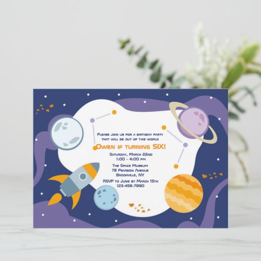 Vlieguitnodiging Kaart (Staand voorkant)