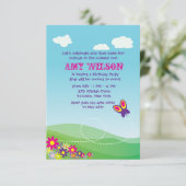 Vlieguitnodiging van Butterfly Kaart (Staand voorkant)