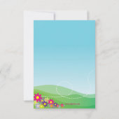 Vlieguitnodiging van Butterfly Kaart (Achterkant)