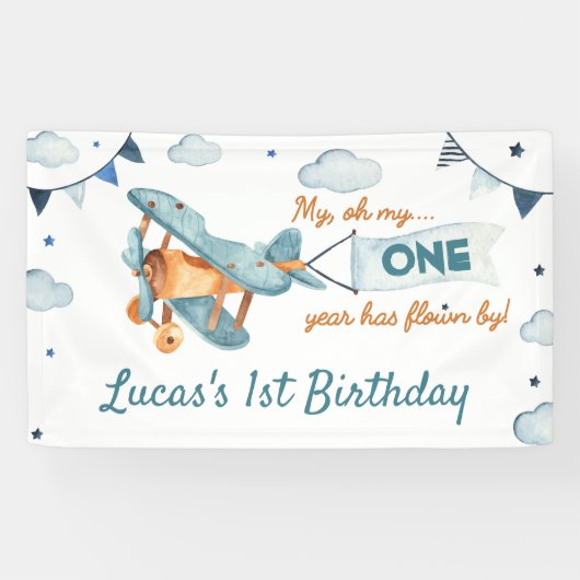  vlieguren met nachtbanners spandoek (Horizontaal)