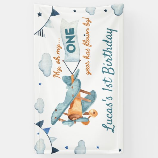  vlieguren met nachtbanners spandoek (Verticaal)