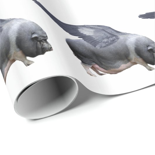 vliegvarken cadeaupapier (Rol Hoek)