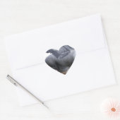 vliegvarken hart sticker (Envelop)