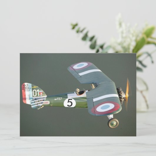  Vliegveld Birthday Geef nummer en foto uit Kaart (Staand voorkant)