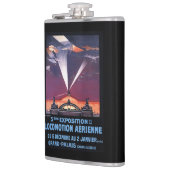 Vliegveld boven Poster voor zoeklicht Heupfles (Links)