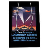 Vliegveld boven Poster voor zoeklicht Medium Cadeauzakje (Voorkant)