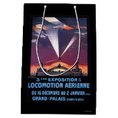 Vliegveld boven Poster voor zoeklicht Medium Cadeauzakje (Achterkant)