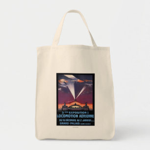 Vliegveld boven Poster voor zoeklicht Tote Bag