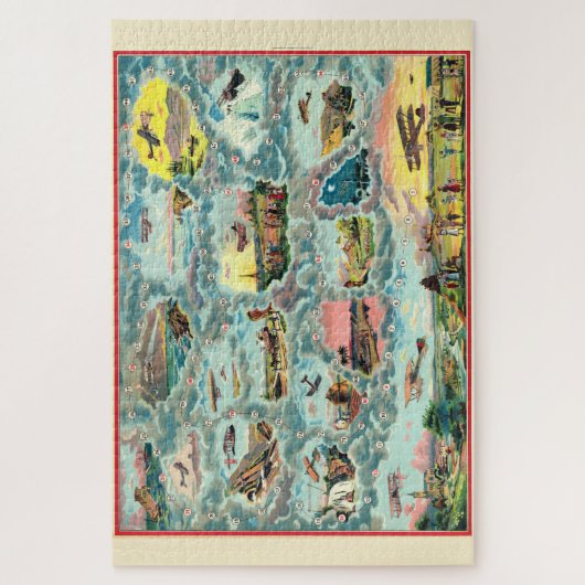 vliegveld Franse bestuurscentrum Legpuzzel (Verticaal)