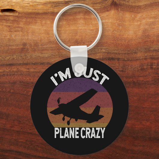 vliegveld — Funny Pilot Sleutelhanger (Voorkant)