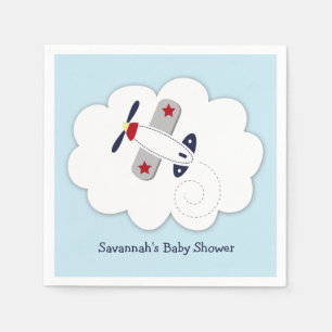 Vliegveld Little Aviator Custom Party Napkin Servetten