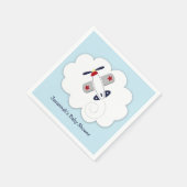 Vliegveld Little Aviator Custom Party Napkin Servetten (Hoek)