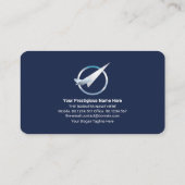 Vliegveld Taxi Gold Vliegtuig Runway Visitekaartje (Achterkant)