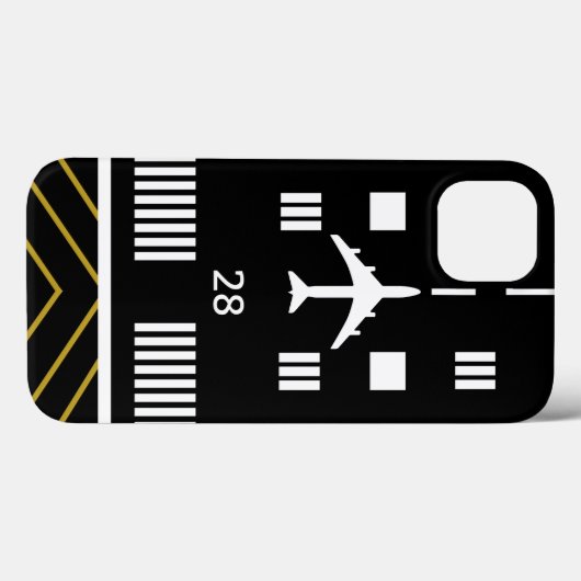 Vliegveld & Vliegtuig, Eenvoudige Luchtvaart Case-Mate iPhone Case (Achterkant (horizontaal))