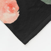 Vliegveld Waterverf ventilatorvelden, zwart Fleece Deken (Hoek)