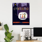 vliegveld Windy City Chicago Travel Poster (Thuiskantoor)