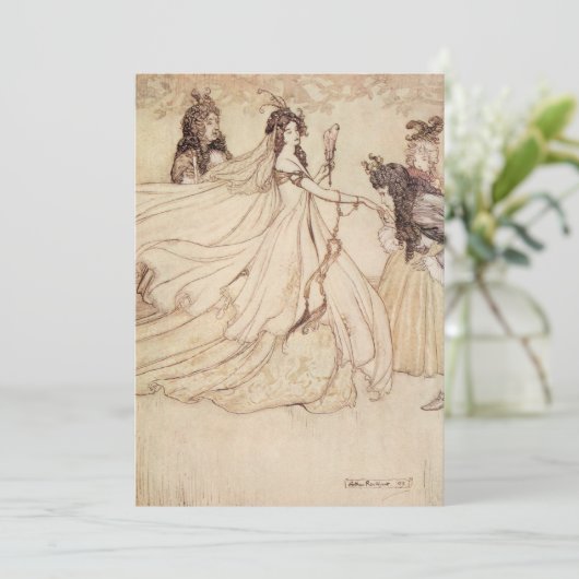  vliegvelden Assepoester Partij Uitnodiging (Staand voorkant)