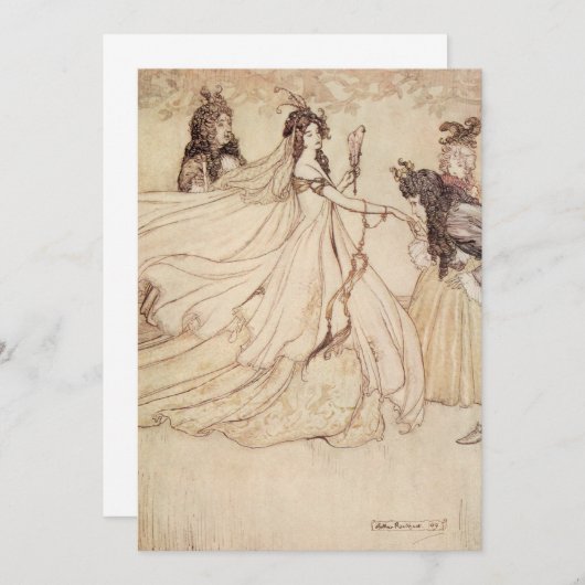  vliegvelden Assepoester Partij Uitnodiging (Voorkant / Achterkant)