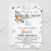  vliegvelden met de 'Birthday'-uitnodigingstijden Kaart (Voorkant)