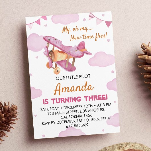  vliegvelden met de 'Birthday'-uitnodigingstijden Kaart