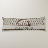 vliegvelden regenboogforel Pillo Lichaamskussen (Achterkant)