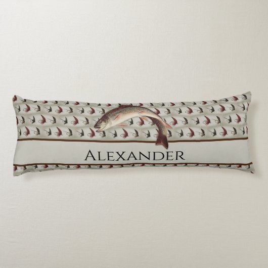 vliegvelden regenboogforel Pillo Lichaamskussen (Achterkant)