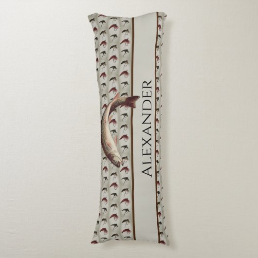 vliegvelden regenboogforel Pillo Lichaamskussen (Voorkant Verticaal)