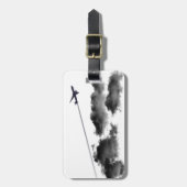 Vliegverbod/Jet vliegtuig/Personeelsvlieger Bagagelabel (Voorkant verticaal)