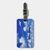 Vliegverbod/Jet vliegtuig/Personeelsvlieger Bagagelabel (Voorkant verticaal)