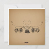 Vliegverbod  kunst feestdagenkaart (Achterkant)